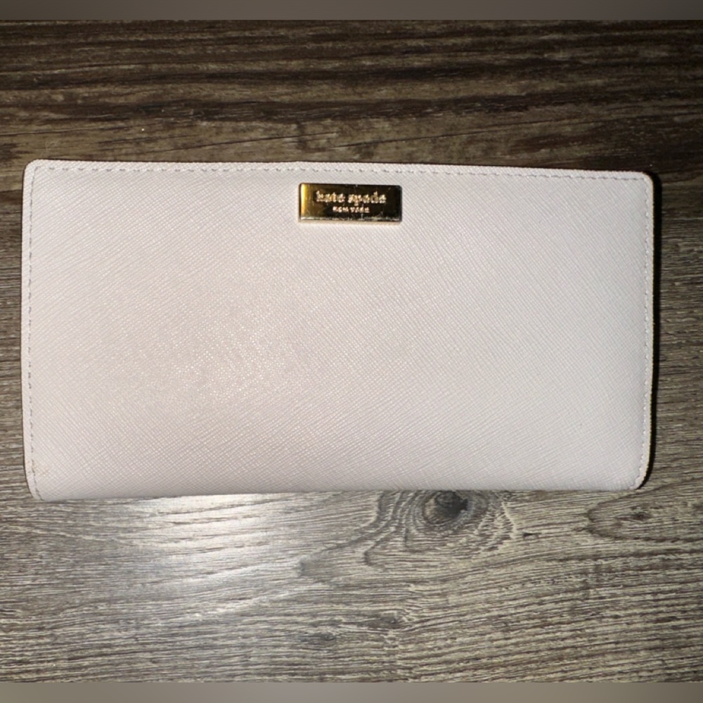 Warm Gray Kate Spade Cameron Large Slim Bifold Wallet